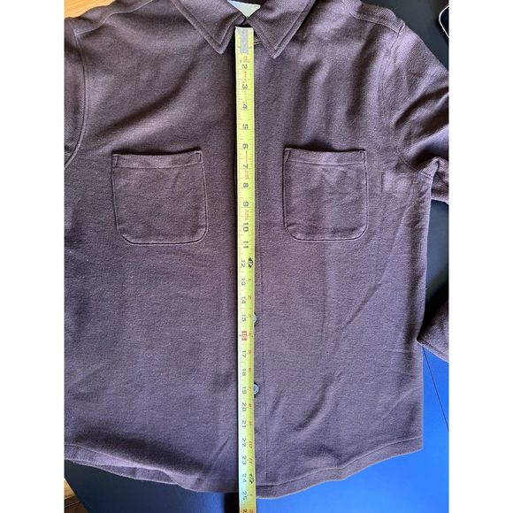 Goodiellow & Co Mens Shirt Jacket, Brown, Size Medium, Relaxed Fit, Unisex - Picture 6 of 8